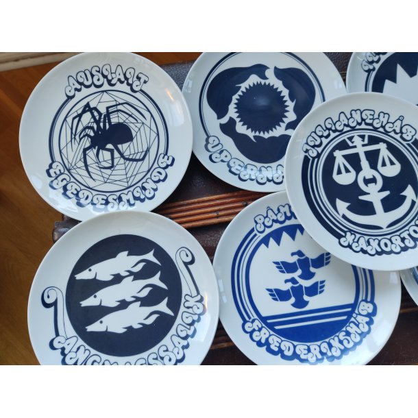 Tallerkener med gr�nlandske bynavne, 1980erne