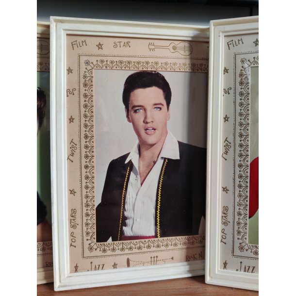 4 x Elvis indrammede idolbilleder fra start 1960'erne