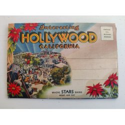 Interesting Hollywood, California: Org. vintage folde-ud-fotos ca 1940