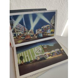 Interesting Hollywood, California: Org. vintage folde-ud-fotos ca 1940