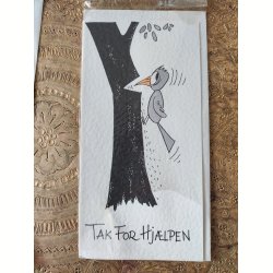 4 vintage postkort fra 1960'erne: Tak for hj�lpen, Kom snart igen mfl.