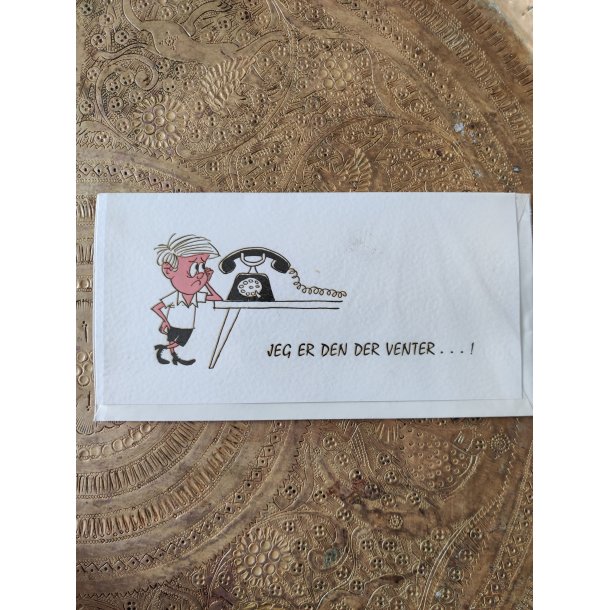 4 vintage postkort fra 1960'erne: Overv�ldet, Jeg b�jer mig m.fl