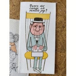 4 vintage postkort fra 1960'erne: Vi er flyttet, Tillykke med jubil�et mfl.
