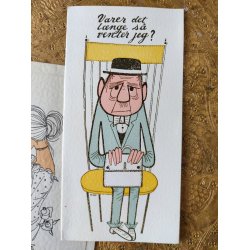 4 vintage postkort fra 1960'erne: Vi er flyttet, Tillykke med jubil�et mfl.