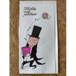 4 vintage postkort fra 1960'erne: Vi er flyttet, Tillykke med jubil�et mfl.