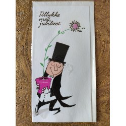 4 vintage postkort fra 1960'erne: Vi er flyttet, Tillykke med jubil�et mfl.