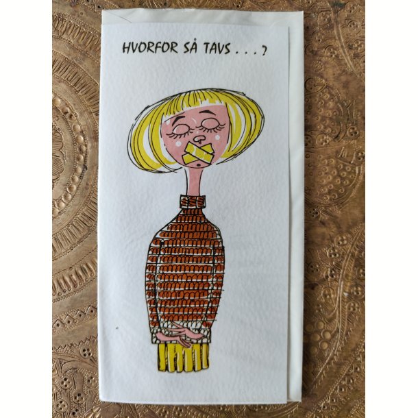 4 vintage postkort fra 1960'erne: Tak for hj�lpen, Kom snart igen mfl.