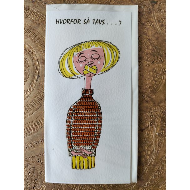 4 vintage postkort fra 1960'erne: Tak for hj�lpen, Kom snart igen mfl.