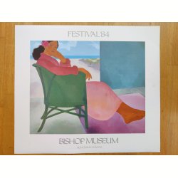Lanilai Afternoon / Festival 84, Bishop Museum. Kunsttryk af Pegge Hopper f. 1938