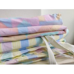 2 pastelfarvede dynebetr�k fra 1980-1990