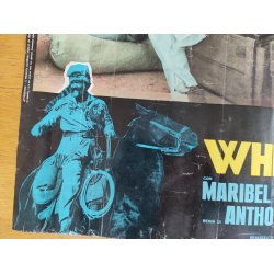Italiensk vintage spaghettiwestern filmplakat: Whiskey &amp; Sp�gelser 1974