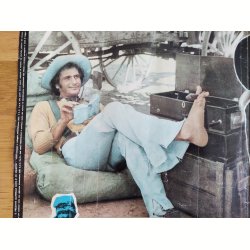 Italiensk vintage spaghettiwestern filmplakat: Whiskey &amp; Sp�gelser 1974