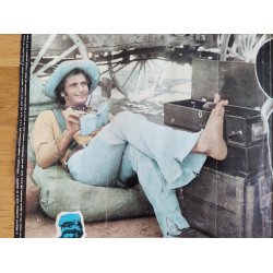 Italiensk vintage spaghettiwestern filmplakat: Whiskey &amp; Sp�gelser 1974