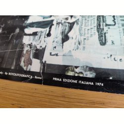 Italiensk vintage spaghettiwestern filmplakat: Whiskey &amp; Sp�gelser 1974