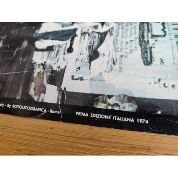 Italiensk vintage spaghettiwestern filmplakat: Whiskey &amp; Sp�gelser 1974