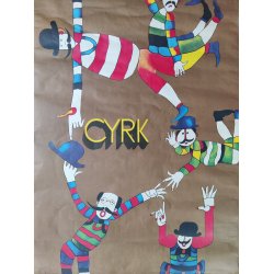 Polsk vintage plakat, Cirkus 1979