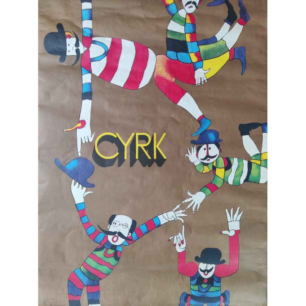 Polsk vintage plakat, Cirkus 1979