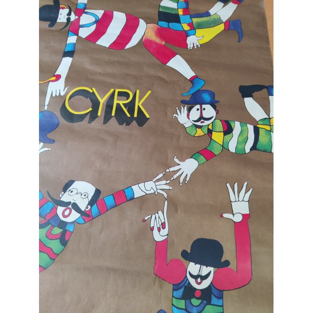 Polsk vintage plakat, Cirkus 1979