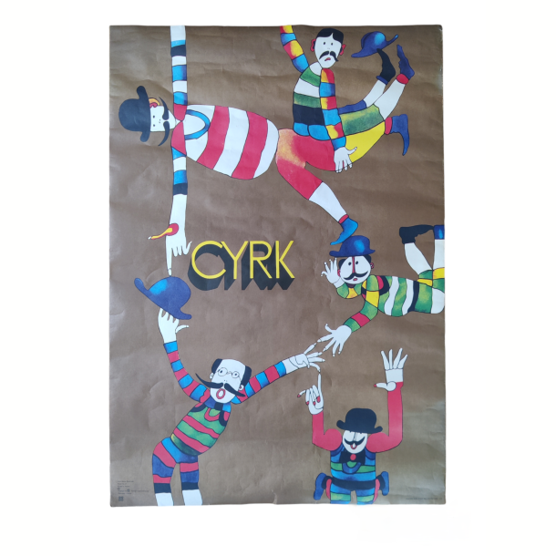 Polsk vintage plakat, Cirkus 1979