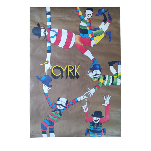 Polsk vintage plakat, Cirkus 1979
