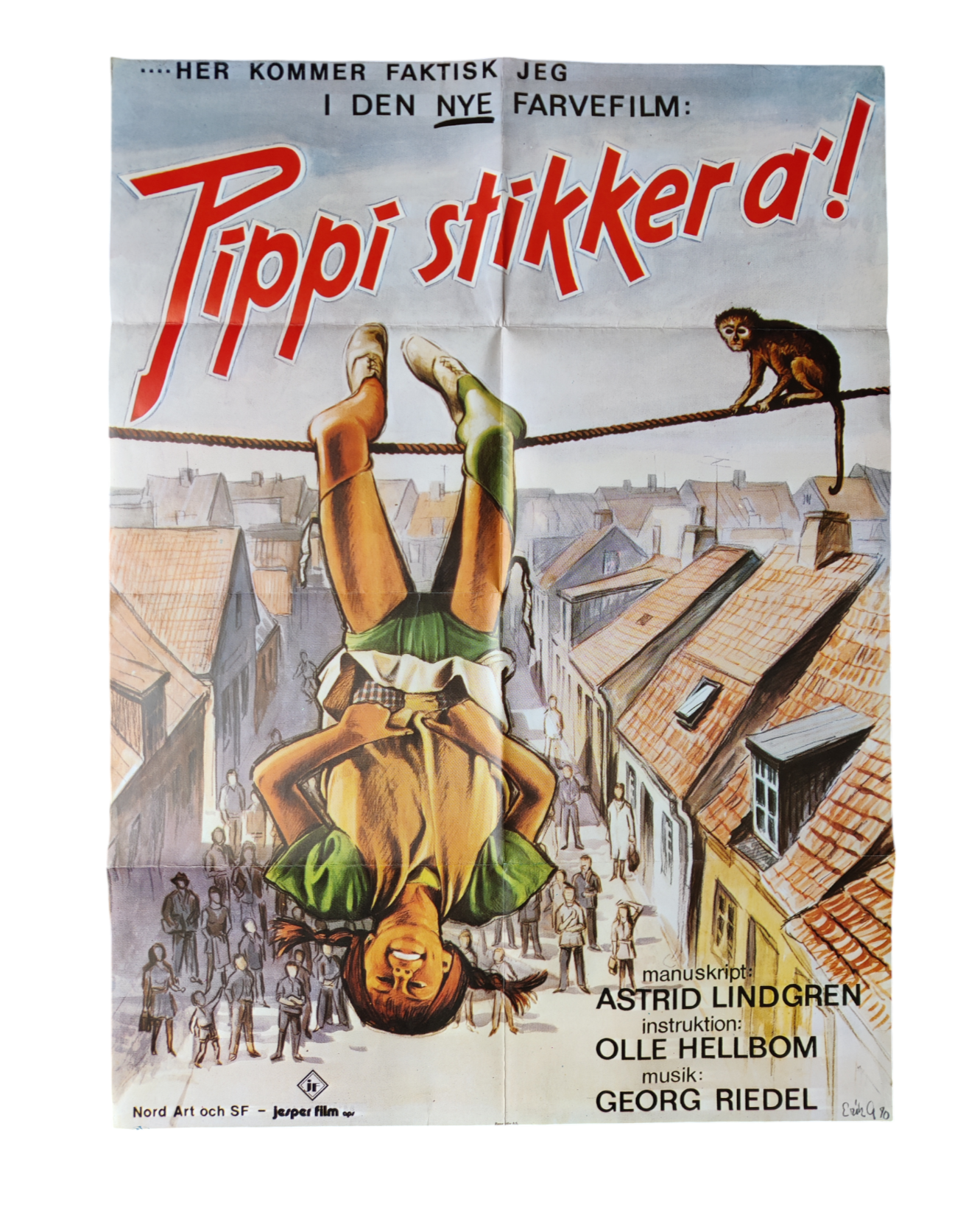 Pippi Langstrmpe filmplakat 1970: Pippi stikker a