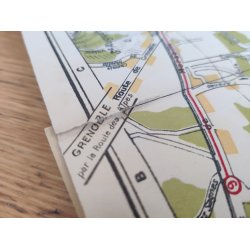 Gammelt kort over Nice, Frankrig, 1949