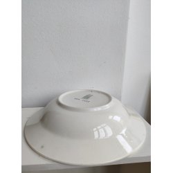 Farverig fajancesk�l med hane