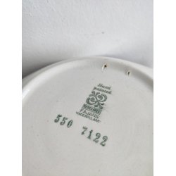 Farverig fajancesk�l med hane