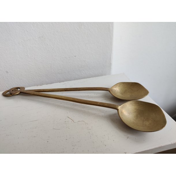 Salatbestik i messing