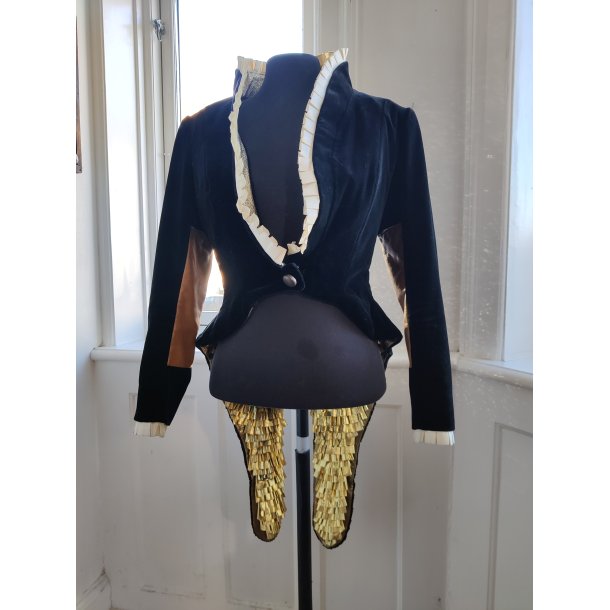 Kostumejakke med guld og pailetter