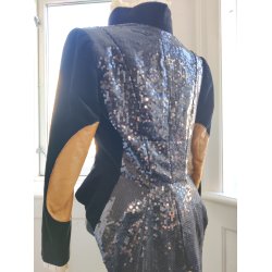 Kostumejakke med guld og pailetter