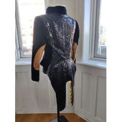 Kostumejakke med guld og pailetter