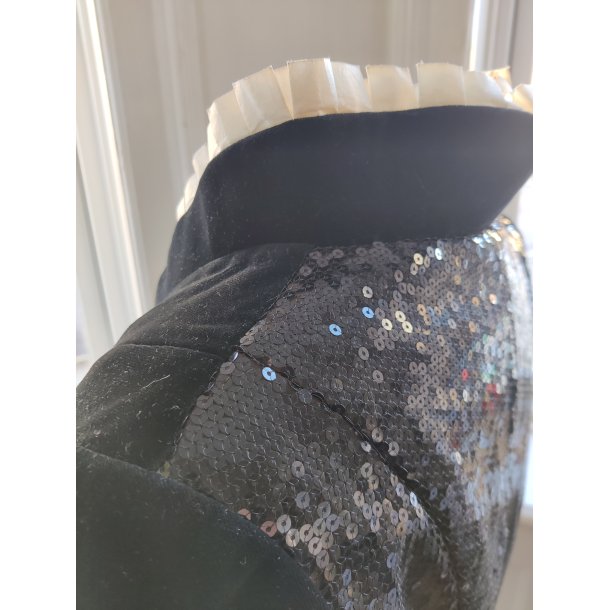 Kostumejakke med guld og pailetter