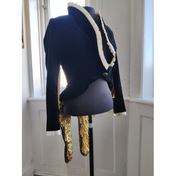 Kostumejakke med guld og pailetter