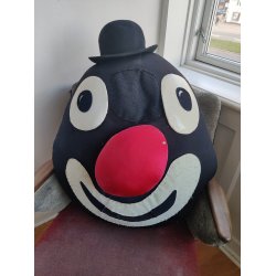 Rekvisithoved / k�mpe maske fra Cykelmyggen �stre Gasv�rk