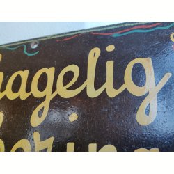 Gammelt skilt fra barber: Behagelig barbering