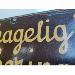 Gammelt skilt fra barber: Behagelig barbering