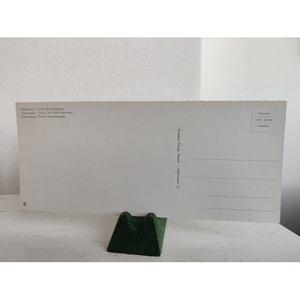 Gamle s/h fotopostkort fra K�benhavn: Tivoli, byens t�rne, HC Andersens Boulevard