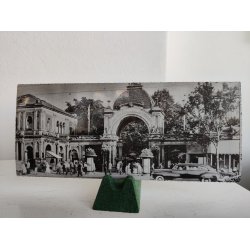 Gamle s/h fotopostkort fra K�benhavn: Tivoli, byens t�rne, HC Andersens Boulevard