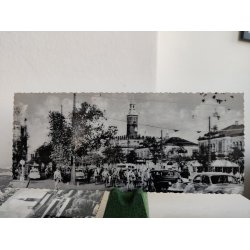 Gamle s/h fotopostkort fra K�benhavn: Tivoli, byens t�rne, HC Andersens Boulevard