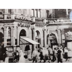 Gamle s/h fotopostkort fra K�benhavn: Tivoli, byens t�rne, HC Andersens Boulevard