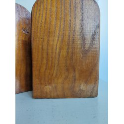 Vintage bogst�tter i tr� med sm� b�ger