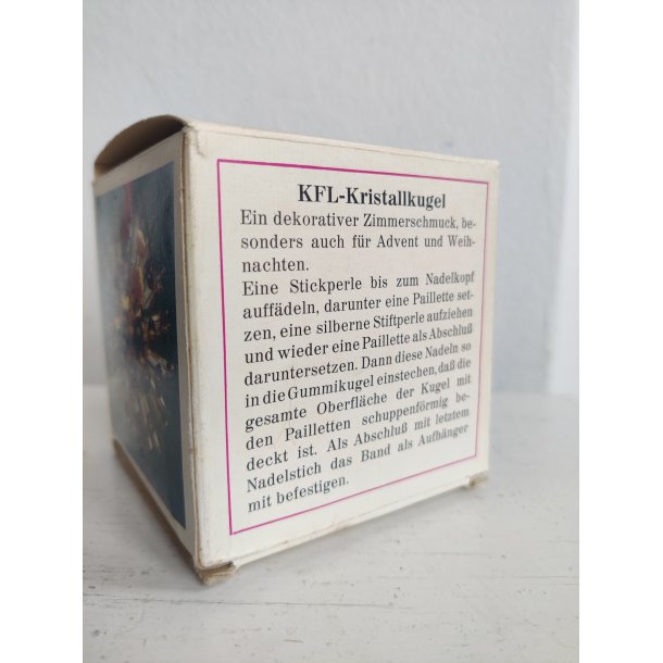 Vintage k�mpe disko-sputnik julekugle, tysk ca. 1970