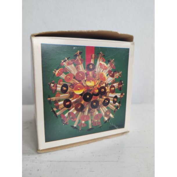 Vintage k�mpe disko-sputnik julekugle, tysk ca. 1970