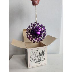 Vintage k�mpe disko-sputnik julekugle, tysk ca. 1970