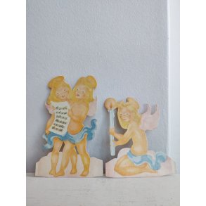 To store engle fra 1940'erne i karton