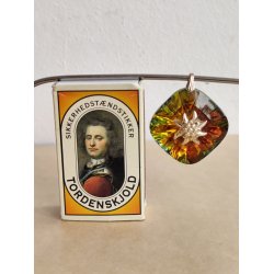 K�mpe aurora borealis glaskrystal vedh�ng