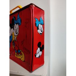 Mickey og Minnie Mouse kuffert, vintage Disney 1985