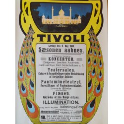 Tivoli plakat "S�sonen aabnes", 1908, �ldre genoptryk