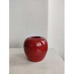 Bordeaux lysestage eller minivase, svensk 1960'erne
